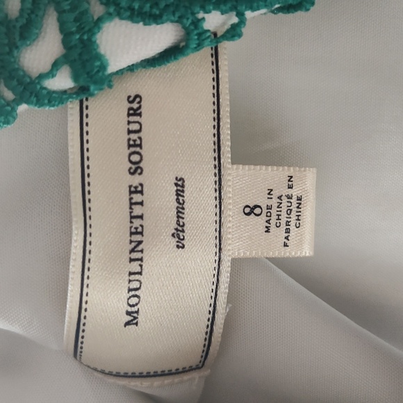 Anthropologie Moulinette Soeurs Cocktail Aplique A Line Fit & Flare Dress Size 8 - Picture 7 of 10